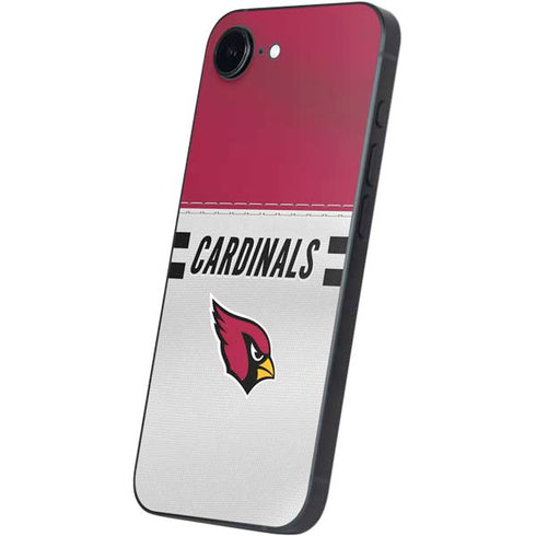 NFL Arizona Cardinals White Striped iPhone 16e Skin
