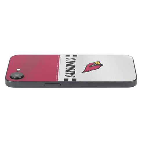 NFL Arizona Cardinals White Striped iPhone 16e Skin