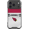 NFL Arizona Cardinals White Striped iPhone 18 Pro Clear Case