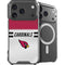 NFL Arizona Cardinals White Striped iPhone 18 Pro MagSafe Case