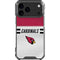 NFL Arizona Cardinals White Striped iPhone 18 Pro Max Clear Case