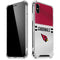NFL Arizona Cardinals White Striped iPhone X/XS Clear Case