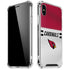 NFL Arizona Cardinals White Striped iPhone X/XS Clear Case