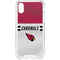 NFL Arizona Cardinals White Striped iPhone XS Clear Case