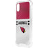 NFL Arizona Cardinals White Striped iPhone XS Clear Case