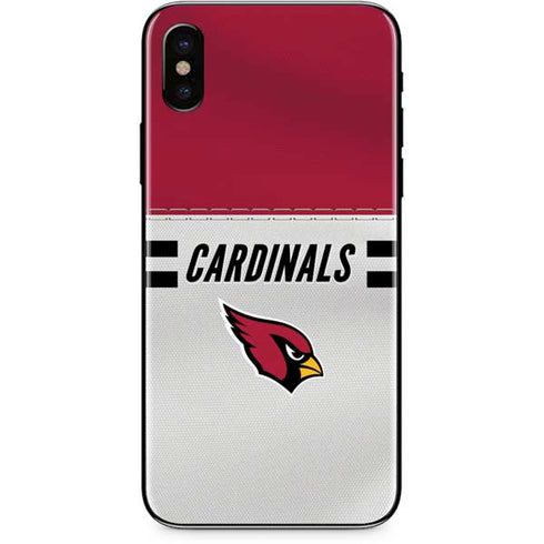 NFL Arizona Cardinals White Striped iPhone XS Max Skin