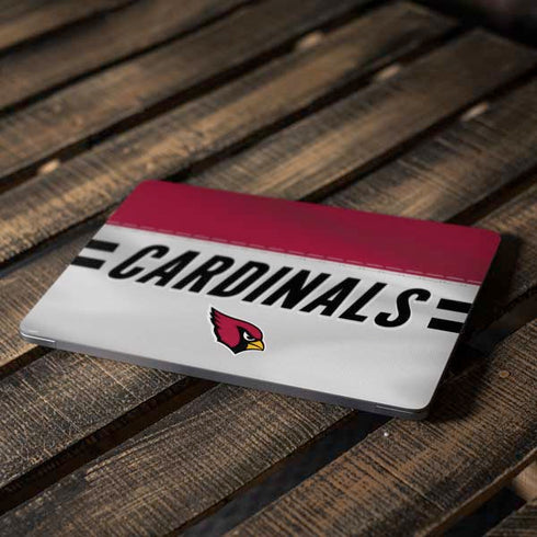 NFL Arizona Cardinals White Striped Apple MacBook Air Skin