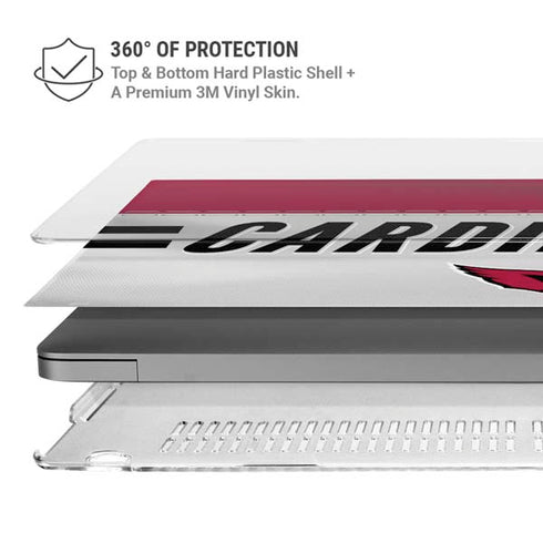 NFL Arizona Cardinals White Striped MacBook Cases
