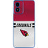 NFL Arizona Cardinals White Striped Moto G Play 4G (2024) Skin