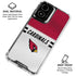 NFL Arizona Cardinals White Striped Moto G Power 5G (2024) Clear Case