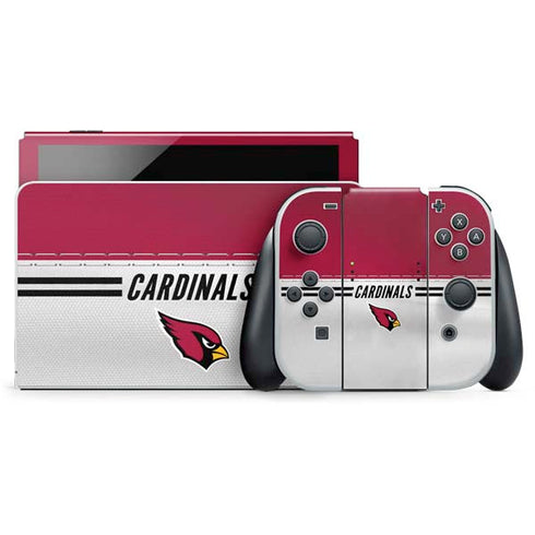 NFL Arizona Cardinals White Striped Nintendo Skins