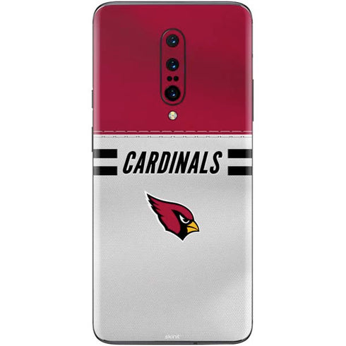 NFL Arizona Cardinals White Striped OnePlus 7 Pro Skin