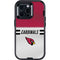 NFL Arizona Cardinals White Striped Otterbox Defender iPhone Skin