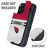 NFL Arizona Cardinals White Striped Otterbox Defender iPhone Skin