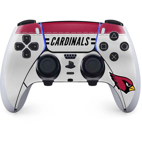 NFL Arizona Cardinals White Striped PlayStation PS5 Skins