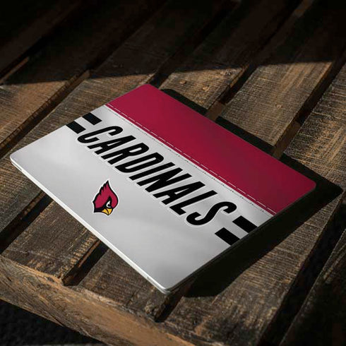 NFL Arizona Cardinals White Striped Surface Laptop 3 13.5in Skin