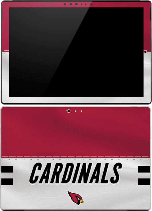 NFL Arizona Cardinals White Striped Surface Pro 4 Skin