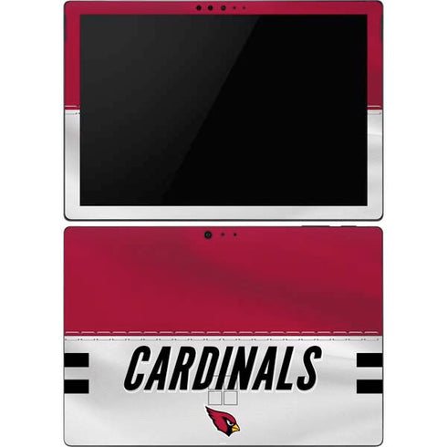 NFL Arizona Cardinals White Striped Surface Pro 6 Skin