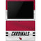 NFL Arizona Cardinals White Striped Surface Pro 6 Skin