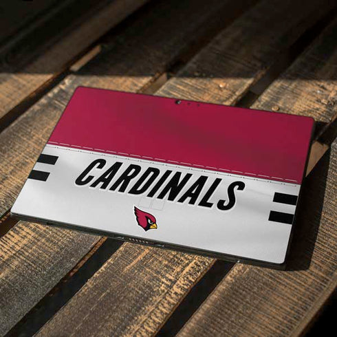 NFL Arizona Cardinals White Striped Surface Pro 6 Skin