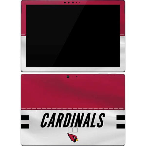 NFL Arizona Cardinals White Striped Surface Pro 7 Skin