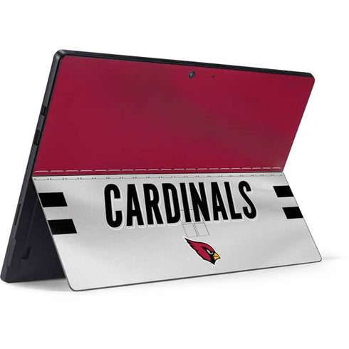 NFL Arizona Cardinals White Striped Surface Pro 7 Skin
