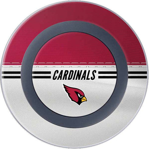 NFL Arizona Cardinals White Striped Wireless Charger Skin