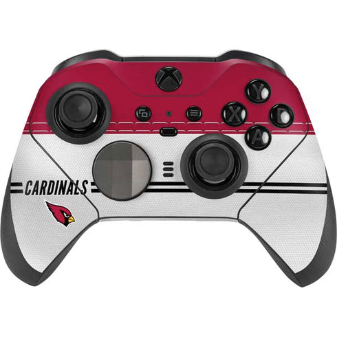 NFL Arizona Cardinals White Striped Xbox Elite Wireless Controller Series 2 Skin