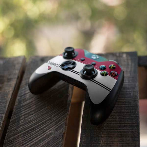NFL Arizona Cardinals White Striped Xbox One Controller Skin