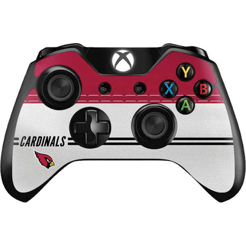 NFL Arizona Cardinals White Striped Xbox One Controller Skin