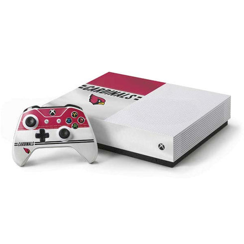 NFL Arizona Cardinals White Striped Xbox One S All-Digital Edition Bundle Skin