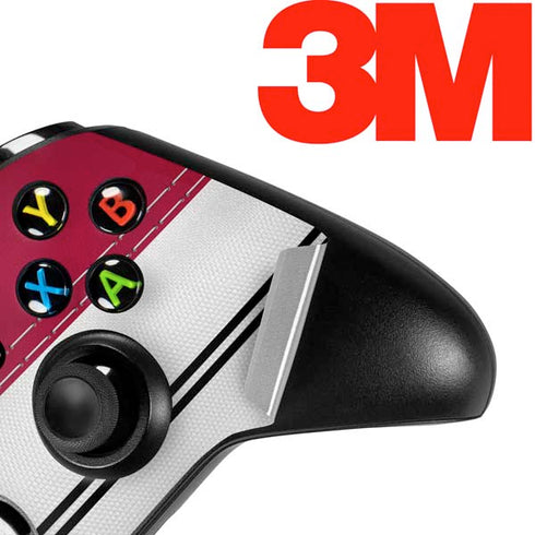 NFL Arizona Cardinals White Striped Xbox One X Controller Skin