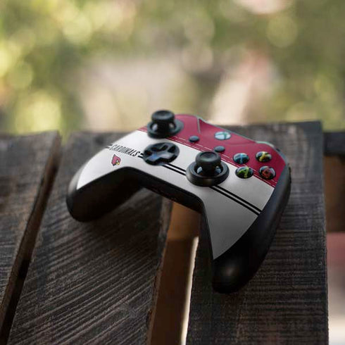 NFL Arizona Cardinals White Striped Xbox One X Controller Skin