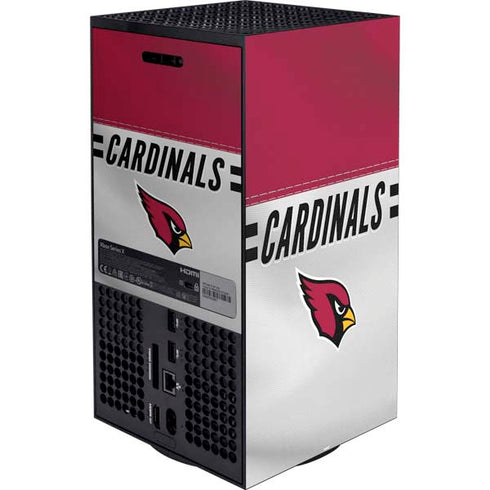 NFL Arizona Cardinals White Striped XBox Series X Digital Edition Bundle Skin