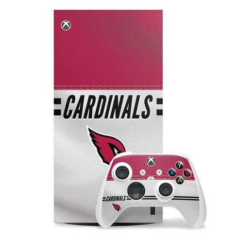 NFL Arizona Cardinals White Striped Xbox Series X Skins