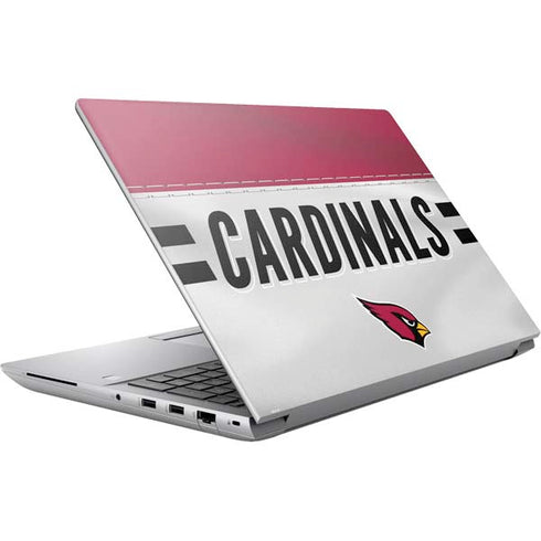 NFL Arizona Cardinals White Striped HP ZBook Fury 16 G10 Skin