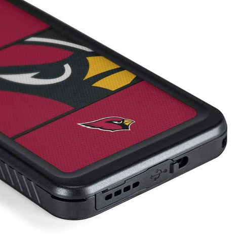 NFL Arizona Cardinals Zone Block Galaxy S24 Plus Waterproof Case