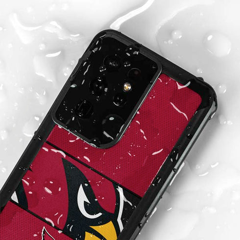 NFL Arizona Cardinals Zone Block Galaxy S24 Ultra Waterproof Case