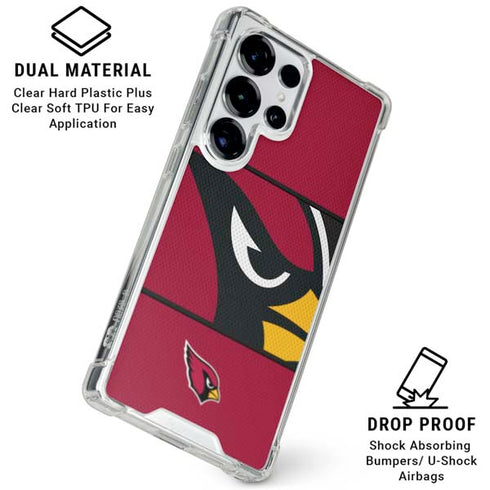NFL Arizona Cardinals Zone Block Galaxy S25 Ultra Clear Case