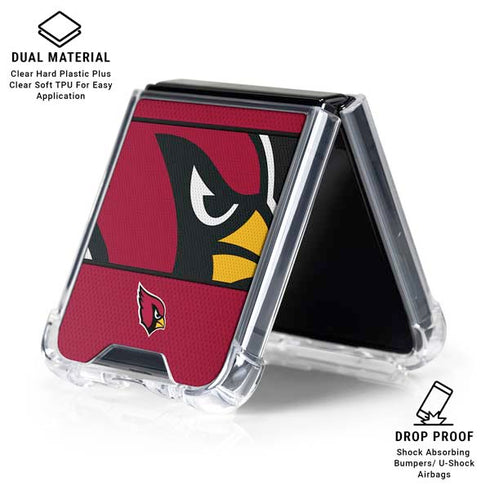 NFL Arizona Cardinals Zone Block Galaxy Z Flip6 Clear Case