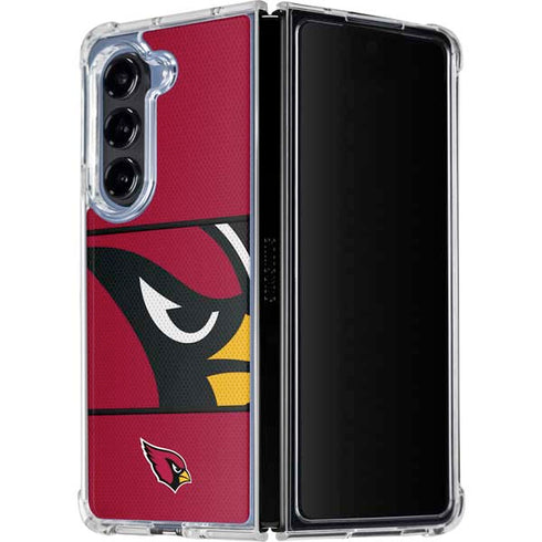 NFL Arizona Cardinals Zone Block Galaxy Z Fold5 5G Clear Case