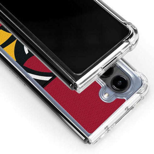 NFL Arizona Cardinals Zone Block Galaxy Z Fold5 5G Clear Case