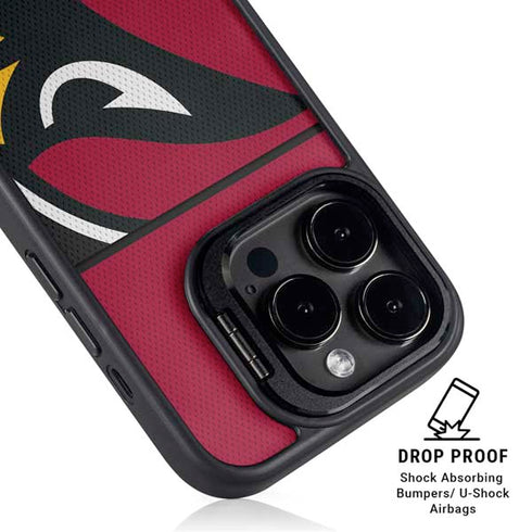 NFL Arizona Cardinals Zone Block iPhone 15 Pro Max Kickstand Case