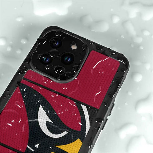 NFL Arizona Cardinals Zone Block iPhone 15 Pro Waterproof Case
