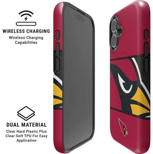 NFL Arizona Cardinals Zone Block iPhone 16 Magsafe Impact Case