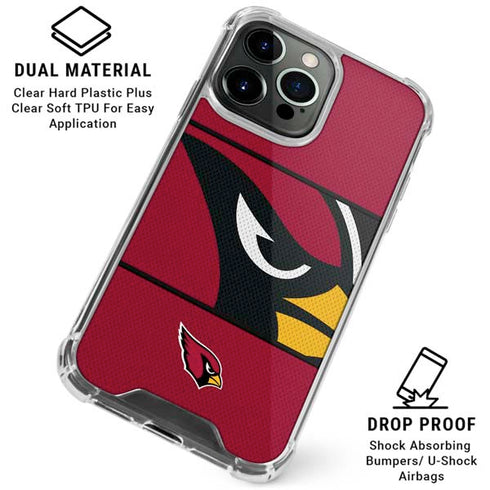 NFL Arizona Cardinals Zone Block iPhone 16 Pro Max Clear Case
