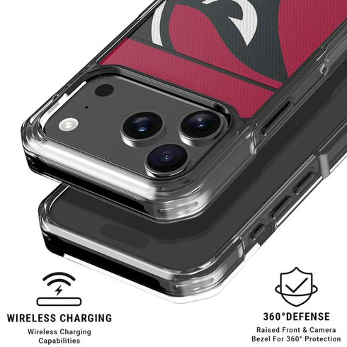 NFL Arizona Cardinals Zone Block iPhone 18 Pro Clear Case