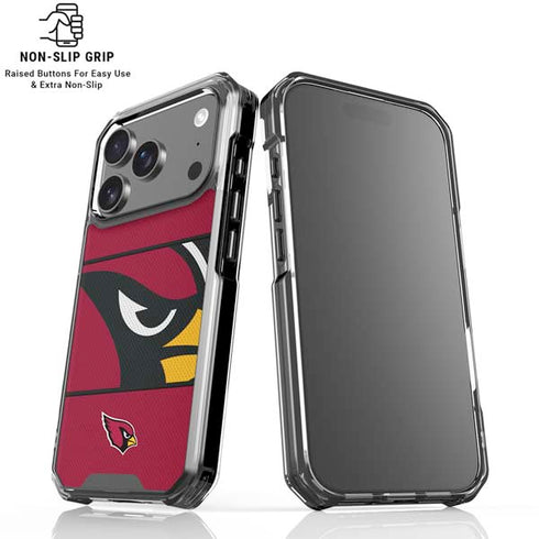 NFL Arizona Cardinals Zone Block iPhone 18 Pro Clear Case