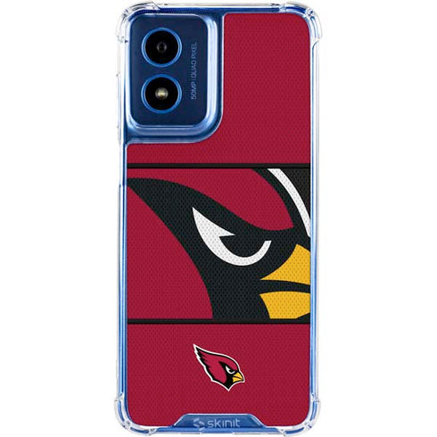 NFL Arizona Cardinals Zone Block Moto G 5G (2024) Clear Case