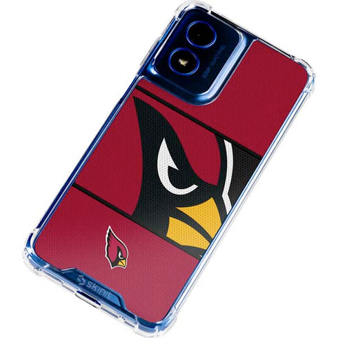 NFL Arizona Cardinals Zone Block Moto G 5G (2024) Clear Case
